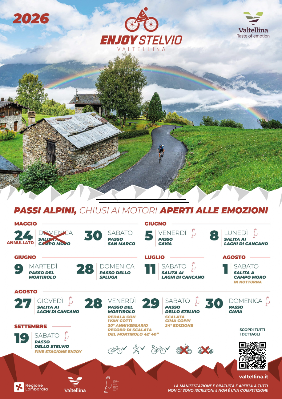chiusure passi alpini competizioni sportive 2026